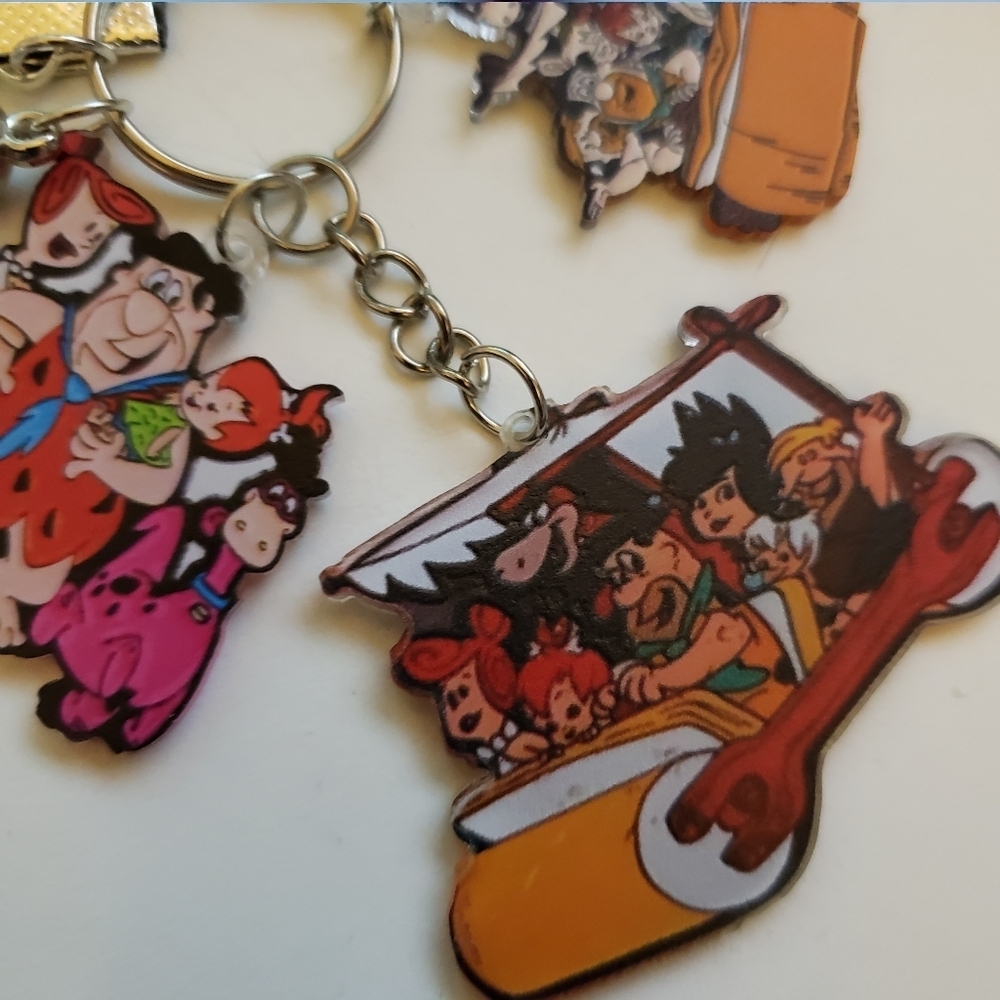 Handmade Lightweight Flintstones Keychain - Picture 3 of 8